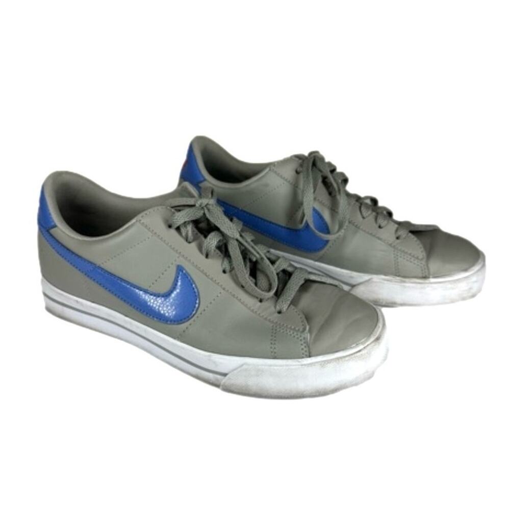 Nike Sweet Classic Leather Blue Gray Women's Size 10 Sneakers Skater Retro 90s